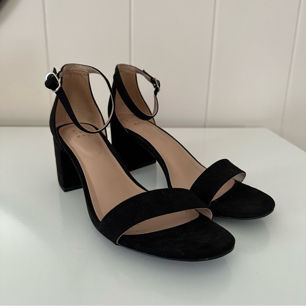 A New Day Suede Block Heel Sandal